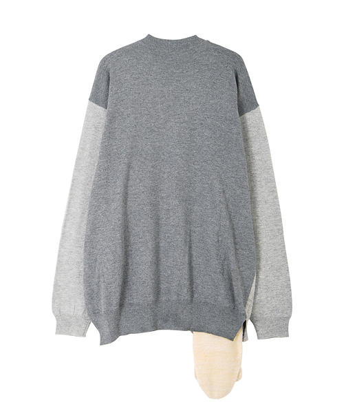 Ne-net（ネネット）の「S あざらしニット（カーディガン/ボレロ・レディース・グレー/ネイビー・02/03）」の7枚目の写真