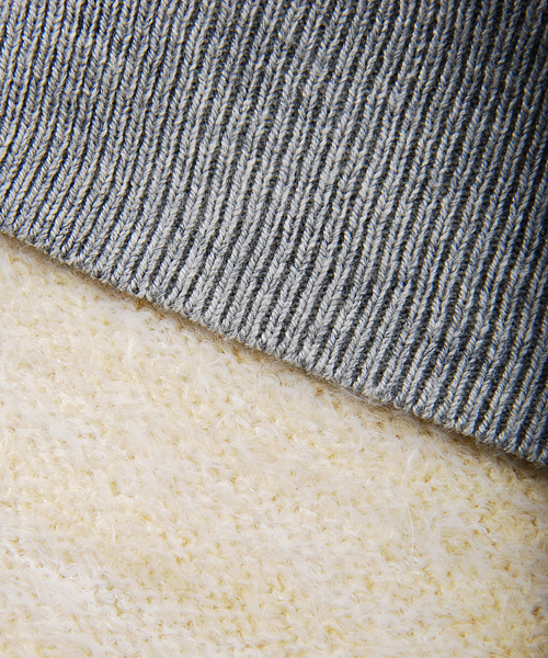 Ne-net（ネネット）の「S あざらしニット（カーディガン/ボレロ・レディース・グレー/ネイビー・02/03）」の8枚目の写真