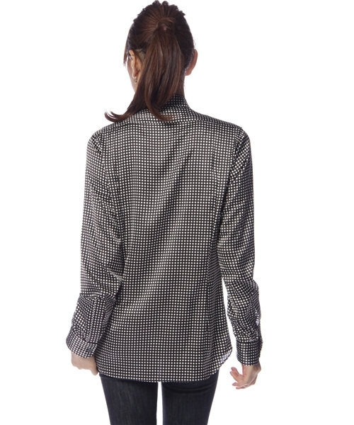 603（ロクマルサン）の「603 ドットアスコットシャツ（シャツ/ブラウス・レディース・ブラック/レッド・42/40）」の3枚目の写真