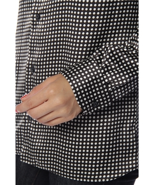 603（ロクマルサン）の「603 ドットアスコットシャツ（シャツ/ブラウス・レディース・ブラック/レッド・42/40）」の5枚目の写真