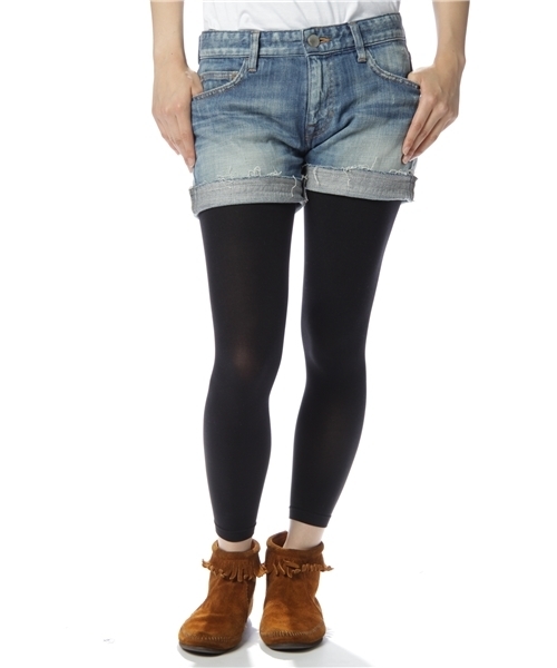 Jewel Changes(ジュエルチェンジズ)の「JC 10FW ボーイフレンド クラッシュ デニム 3L / ショートパンツ(デニムパンツ・レディース・ライトブルー・32/34/36/38)」の1枚目の写真