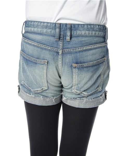 Jewel Changes(ジュエルチェンジズ)の「JC 10FW ボーイフレンド クラッシュ デニム 3L / ショートパンツ(デニムパンツ・レディース・ライトブルー・32/34/36/38)」の5枚目の写真