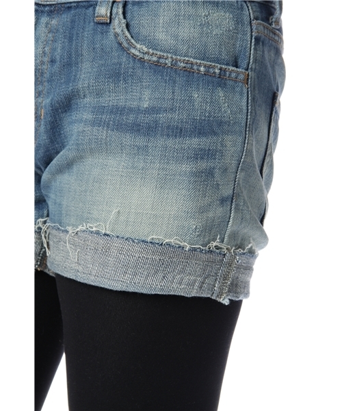 Jewel Changes(ジュエルチェンジズ)の「JC 10FW ボーイフレンド クラッシュ デニム 3L / ショートパンツ(デニムパンツ・レディース・ライトブルー・32/34/36/38)」の7枚目の写真