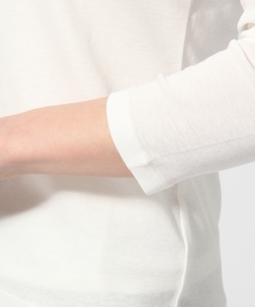 GLOBAL WORK（グローバルワーク）の「スーピマコットンUネック8分袖/734022（Tシャツ/カットソー・レディース・ブラック/その他/グレー/ホワイト・SMALL/MEDIUM/LARGE）」の9枚目の写真