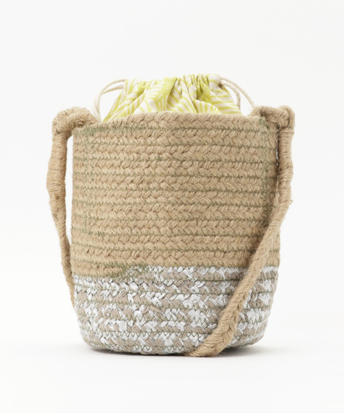 Lilas Campbell(リラキャンベル)の「Lilas Campbell Brade shoulder(ショルダーバッグ・レディース・杢グレー/ベージュ・FREE)」の1枚目の写真