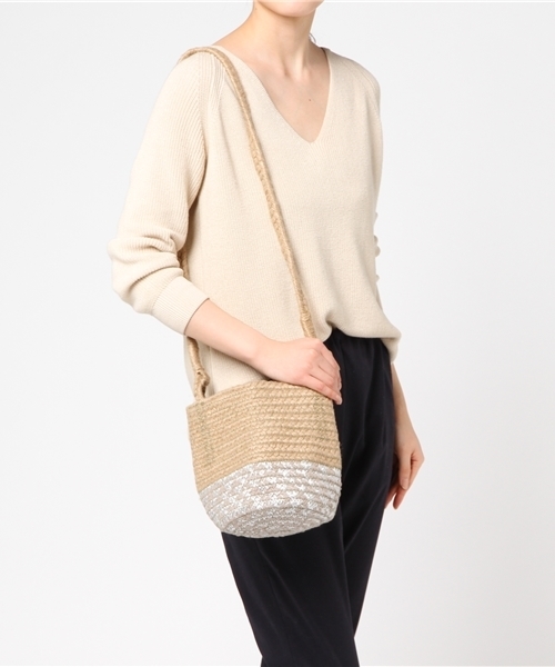 Lilas Campbell(リラキャンベル)の「Lilas Campbell Brade shoulder(ショルダーバッグ・レディース・杢グレー/ベージュ・FREE)」の11枚目の写真