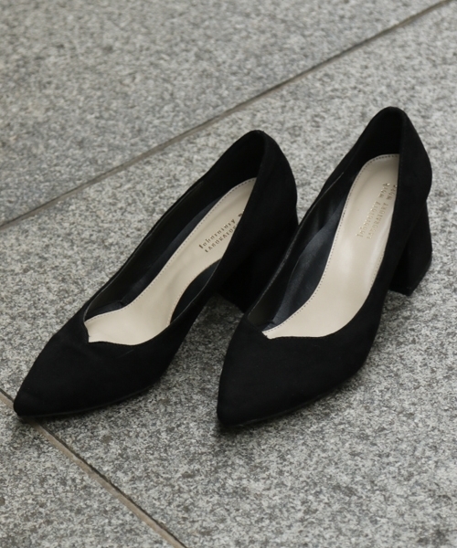 laboratory work（ラボラトリーワーク）の「チャンキーヒールパンプス（パンプス・レディース・キャメル/ブラック/ピンク系その他/カーキ・MEDIUM/LARGE）」の2枚目の写真