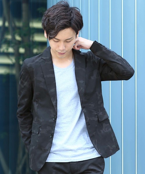 improves(インプローブス)の「ストレッチテーラードジャケット(テーラードジャケット)」|カモフラージュ