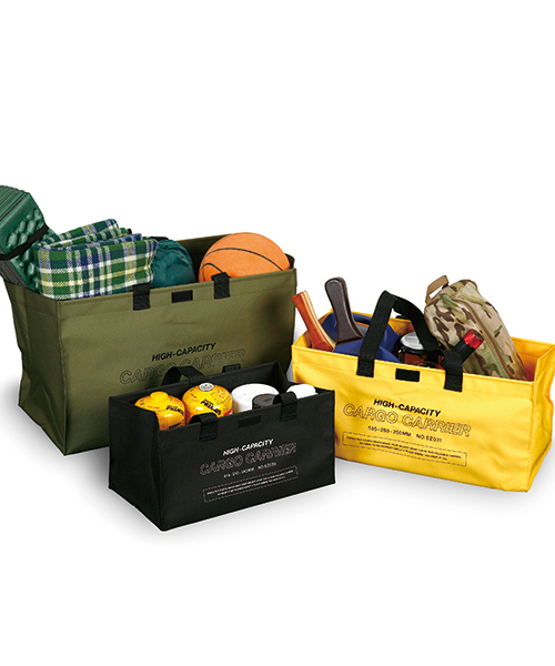 HIGHTIDE（ハイタイド）の「カーゴバッグ (S) パッカブル トートバッグ エコバッグ（エコバッグ/サブバッグ・レディース・ブラック/カーキ/イエロー・FREE）」の9枚目の写真