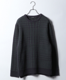 RAGEBLUE | 総柄ニットクルー/774182(ニット/セーター)