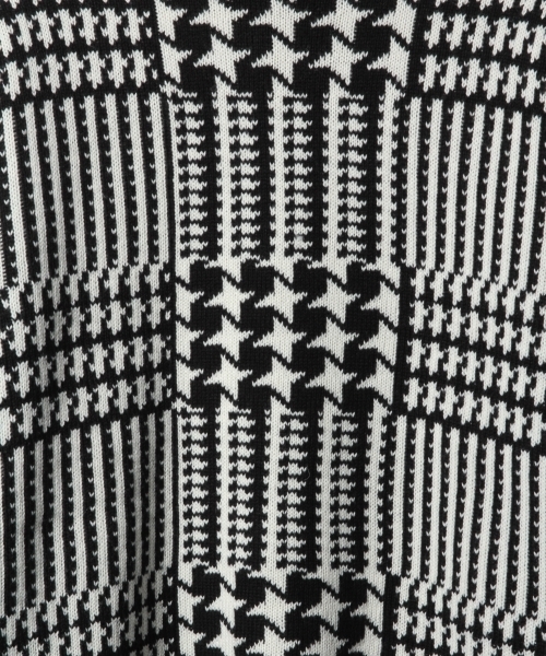 RAGEBLUE(レイジブルー)の「総柄ニットクルー/774182(ニット/セーター・メンズ・ブルー/ホワイト/ブラック/グリーン・LARGE/MEDIUM)」の8枚目の写真