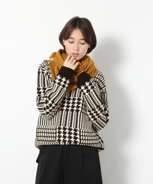 RAGEBLUE(レイジブルー)の「総柄ニットクルー/774182(ニット/セーター・メンズ・ブルー/ホワイト/ブラック/グリーン・LARGE/MEDIUM)」の19枚目の写真