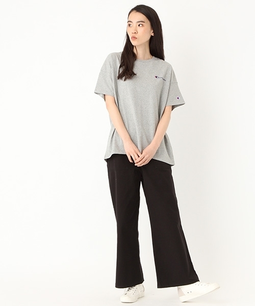 Champion（チャンピオン）の「Champion / 別注刺繍Tシャツ【niko and ...】（Tシャツ/カットソー・レディース・ホワイト/グレー/ピンク/ライトグリーン/スモーク・MEDIUM/LARGE）」の6枚目の写真