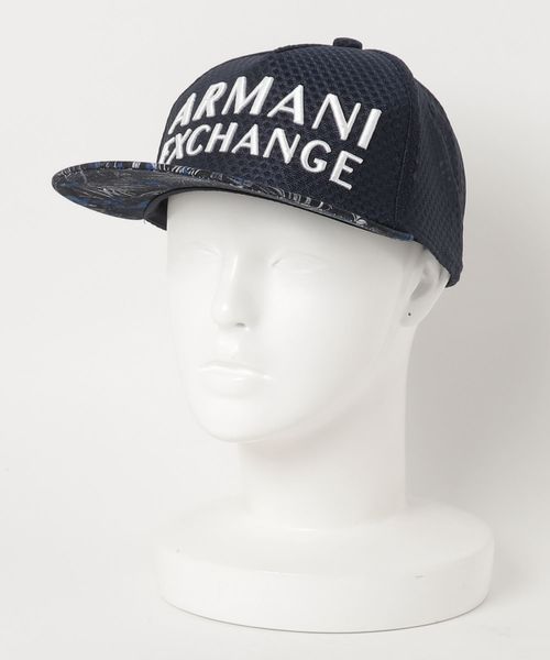 ARMANI EXCHANGE(アルマーニエクスチェンジ)の「【AXアルマーニ エクスチェンジ】ボタニカル柄ロゴキャップ(キャップ・メンズ・ホワイト/ネイビー・FREE)」の6枚目の写真