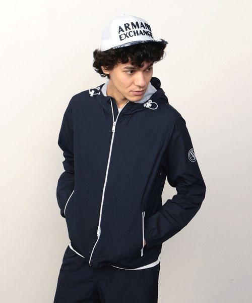 ARMANI EXCHANGE(アルマーニエクスチェンジ)の「【AXアルマーニ エクスチェンジ】ボタニカル柄ロゴキャップ(キャップ・メンズ・ホワイト/ネイビー・FREE)」の9枚目の写真