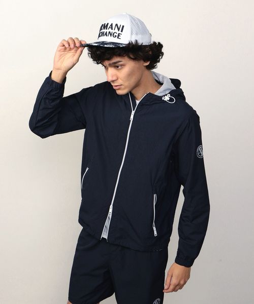 ARMANI EXCHANGE(アルマーニエクスチェンジ)の「【AXアルマーニ エクスチェンジ】ボタニカル柄ロゴキャップ(キャップ・メンズ・ホワイト/ネイビー・FREE)」の10枚目の写真