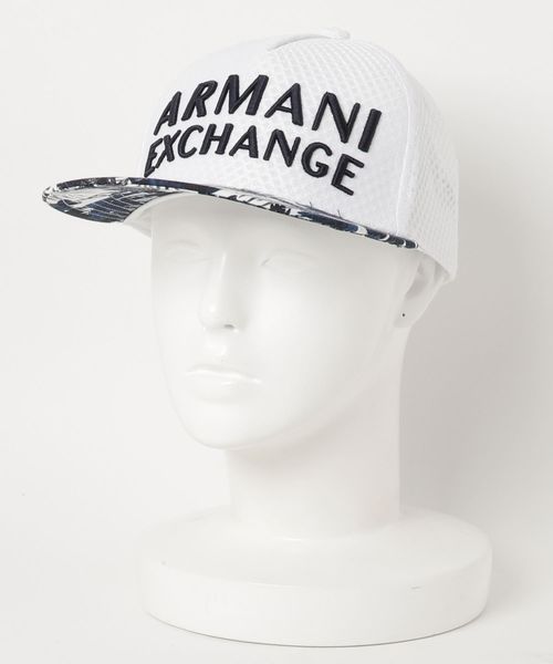 ARMANI EXCHANGE(アルマーニエクスチェンジ)の「【AXアルマーニ エクスチェンジ】ボタニカル柄ロゴキャップ(キャップ・メンズ・ホワイト/ネイビー・FREE)」の13枚目の写真