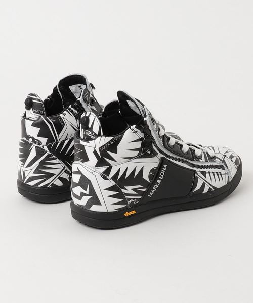 MARK & LONA(マークアンドロナ)の「SAVAGE PALMS H/C SNEAKER | MEN and WOMEN(スニーカー・メンズ・ホワイト×ブラック・23cm/25cm/26cm/27cm/22cm/24cm)」の2枚目の写真