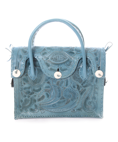 GRACE CONTINENTAL（グレースコンチネンタル）の「カービングバック中（トートバッグ・レディース・ベージュ/カーキ/ブルー・フリー）」の3枚目の写真