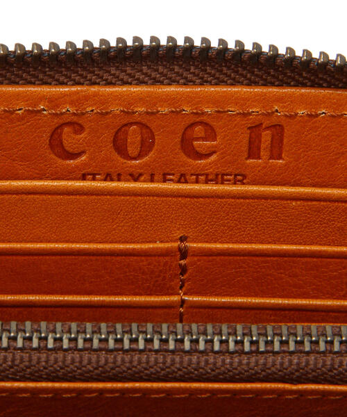 coen(コーエン)の「【WEB限定】イタリアンレザーロングウォレット(財布・メンズ・M.Brn/DK.Brn/ブラック/ネイビー・FREE)」の9枚目の写真