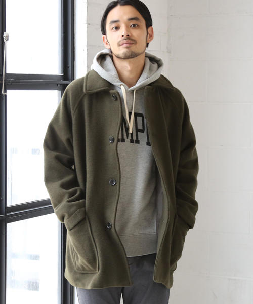 coen（コーエン）の「カバーリングウールカバーオール（カバーオール・メンズ・ネイビー/オリーブ・SMALL/MEDIUM/X-LARGE/LARGE）」の3枚目の写真