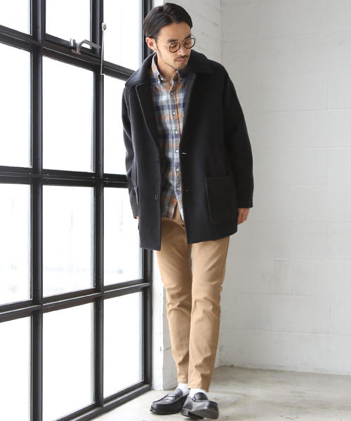 coen（コーエン）の「カバーリングウールカバーオール（カバーオール・メンズ・ネイビー/オリーブ・SMALL/MEDIUM/X-LARGE/LARGE）」の9枚目の写真