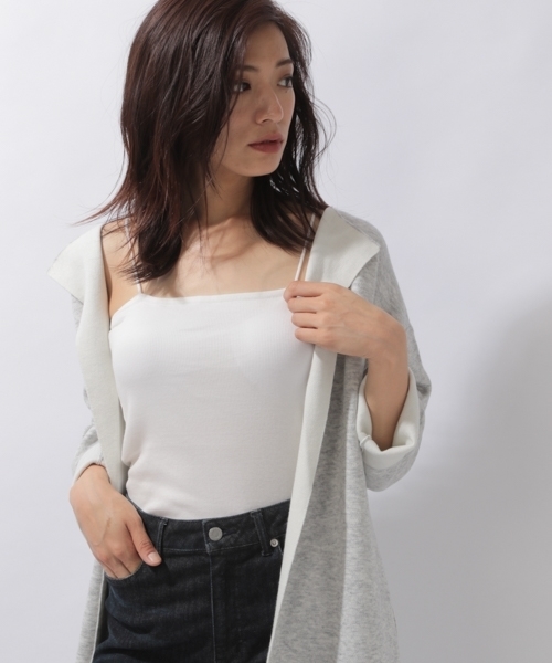 laboratory work(ラボラトリーワーク)の「カップツキベアインナー(Tシャツ/カットソー・レディース・ブラック/ホワイト/ブラウン系その他・MEDIUM)」の1枚目の写真