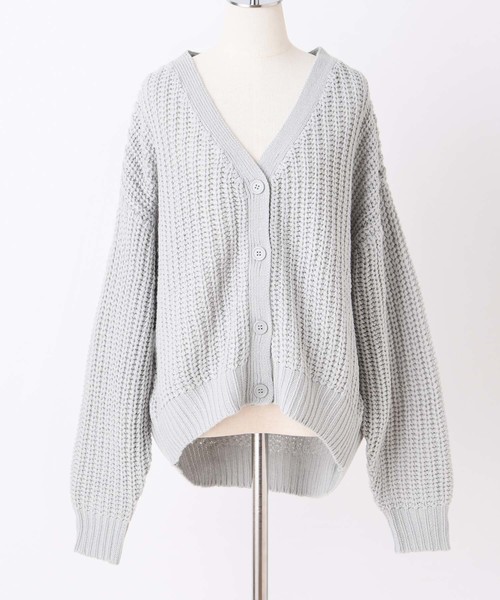 one after another NICE CLAUP（ワンアフターアナザーナイスクラップ）の「畦編みニットカーディガン（カーディガン/ボレロ・レディース・アイボリー/モカ/ミント/ピンク・FREE）」の19枚目の写真