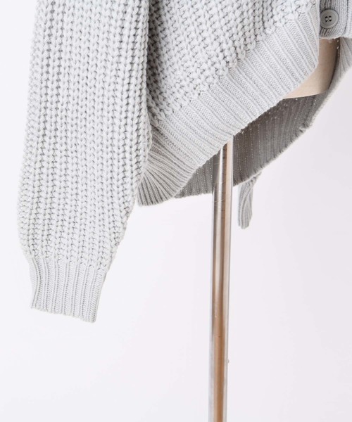 one after another NICE CLAUP（ワンアフターアナザーナイスクラップ）の「畦編みニットカーディガン（カーディガン/ボレロ・レディース・アイボリー/モカ/ミント/ピンク・FREE）」の16枚目の写真