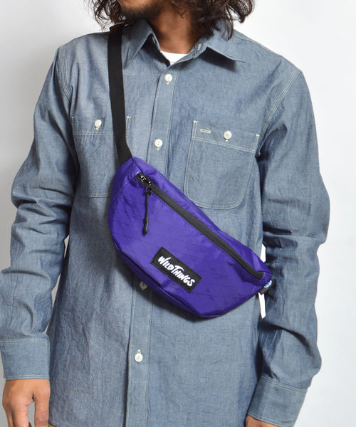 WILD THINGS（ワイルドシングス）の「WILDTHINGS / ワイルドシングス 2Wey Body bag（ボディバッグ/ウエストポーチ・メンズ・ホワイト/ブラック/ベージュ/カモフラージュ/パープル/マルチ/オレンジ/ターコイズブルー・FREE）」の5枚目の写真