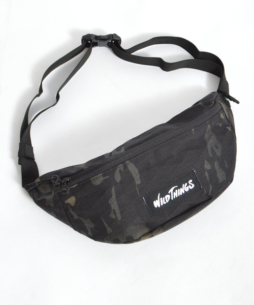 WILD THINGS（ワイルドシングス）の「WILDTHINGS / ワイルドシングス 2Wey Body bag（ボディバッグ/ウエストポーチ・メンズ・ホワイト/ブラック/ベージュ/カモフラージュ/パープル/マルチ/オレンジ/ターコイズブルー・FREE）」の8枚目の写真