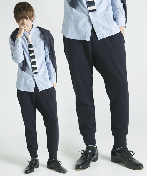 WEGO（ウィゴー）の「WEGO/スウェットリブパンツ（その他パンツ・メンズ・ブラック/杢グレー/ネイビー・MEDIUM/LARGE）」の3枚目の写真