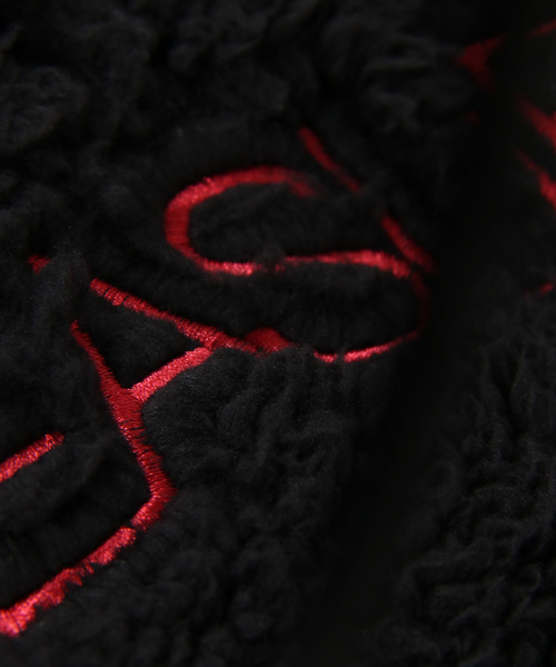 VENCEEXCHANGE（ヴァンスエクスチェンジ）の「ソフトボアハーフジップパーカー（パーカー・メンズ・ブラック/オフホワイト・MEDIUM/LARGE）」の10枚目の写真