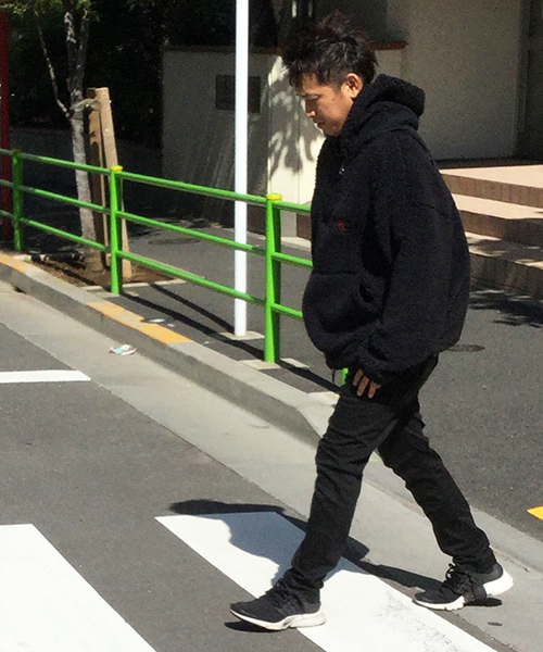 VENCEEXCHANGE（ヴァンスエクスチェンジ）の「ソフトボアハーフジップパーカー（パーカー・メンズ・ブラック/オフホワイト・MEDIUM/LARGE）」の3枚目の写真