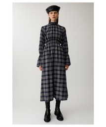 MOUSSY | FLARE SLEEVE CHECK DRESS(ワンピース)
