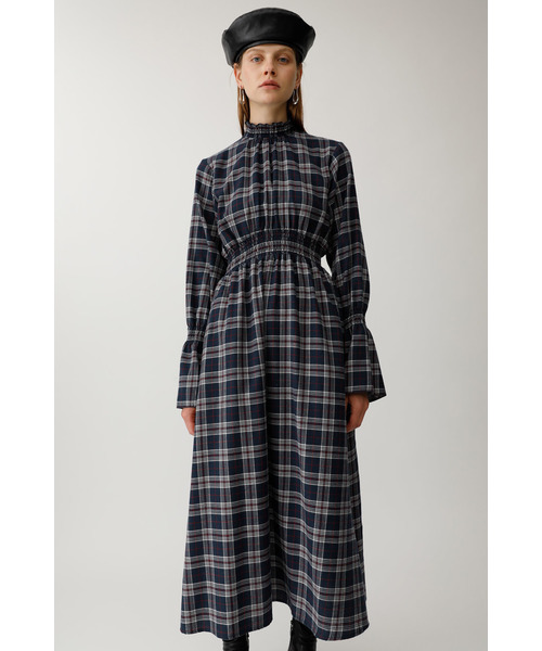 MOUSSY（マウジー）の「FLARE SLEEVE CHECK DRESS（ワンピース・レディース・ベージュ系その他/ブルー系その他/レッド系その他・1/2）」の12枚目の写真