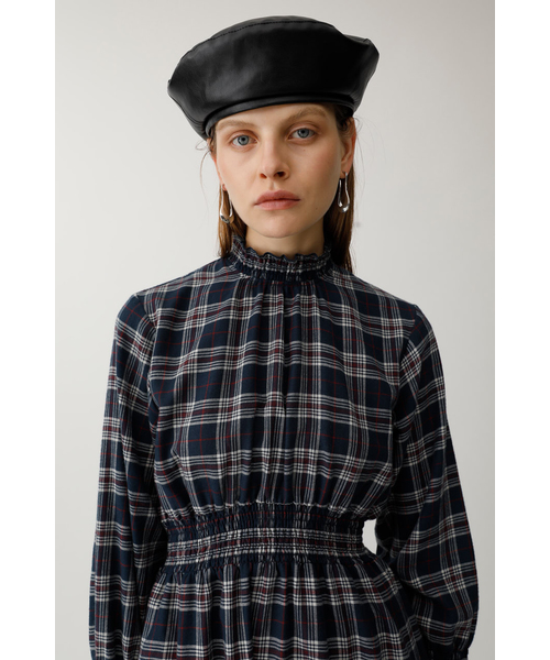 MOUSSY（マウジー）の「FLARE SLEEVE CHECK DRESS（ワンピース・レディース・ベージュ系その他/ブルー系その他/レッド系その他・1/2）」の11枚目の写真