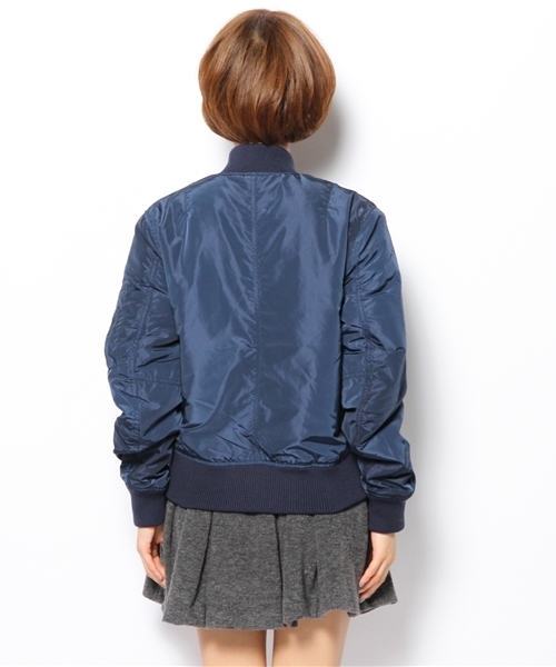 WEGO(ウィゴー)の「WEGO/MA-1ブルゾン(ブルゾン・レディース・ブラック/カーキ/ネイビー・FREE)」の6枚目の写真