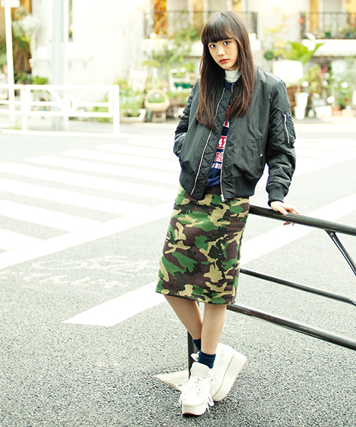 WEGO(ウィゴー)の「WEGO/MA-1ブルゾン(ブルゾン・レディース・ブラック/カーキ/ネイビー・FREE)」の21枚目の写真