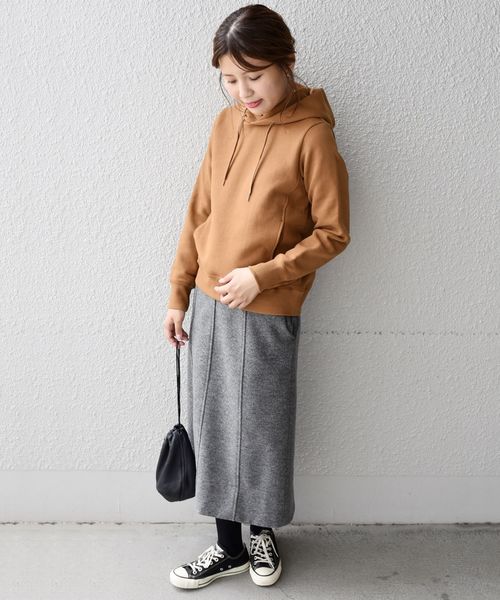 liflattie ships(リフラティ シップス)の「liflattie ships:ジャージーキリカエスカート◇(スカート・レディース・ダークグレー/ネイビー・SMALL/MEDIUM/LARGE)」の9枚目の写真