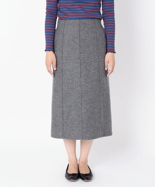 liflattie ships(リフラティ シップス)の「liflattie ships:ジャージーキリカエスカート◇(スカート・レディース・ダークグレー/ネイビー・SMALL/MEDIUM/LARGE)」の4枚目の写真