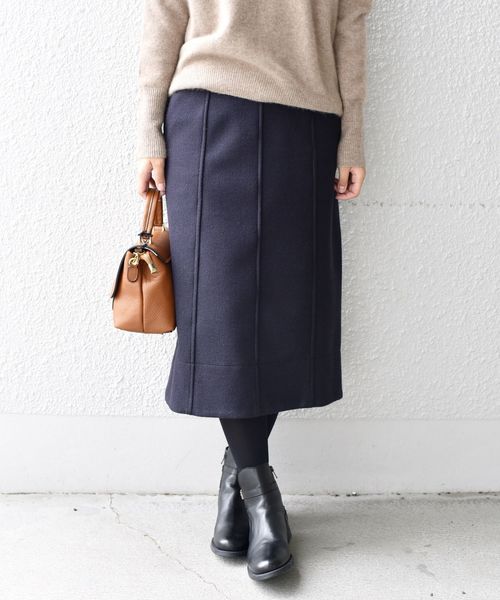 liflattie ships(リフラティ シップス)の「liflattie ships:ジャージーキリカエスカート◇(スカート・レディース・ダークグレー/ネイビー・SMALL/MEDIUM/LARGE)」の14枚目の写真