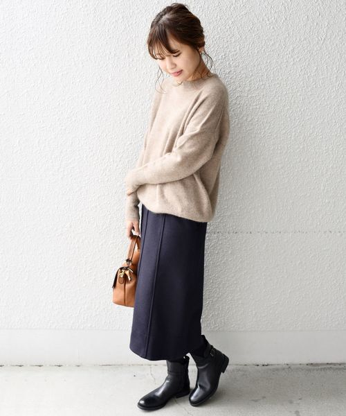liflattie ships(リフラティ シップス)の「liflattie ships:ジャージーキリカエスカート◇(スカート・レディース・ダークグレー/ネイビー・SMALL/MEDIUM/LARGE)」の15枚目の写真