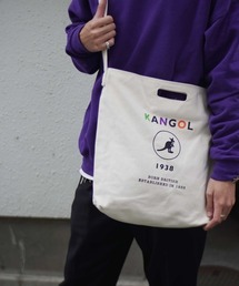 【KANGOL/カンゴール】 キャンバス プリント サコッシュ