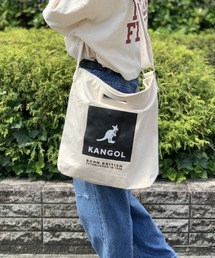 【KANGOL/カンゴール】 キャンバス プリント サコッシュ