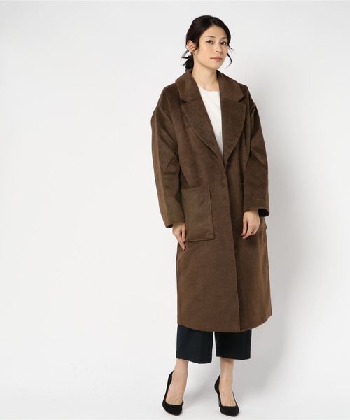 VENCEEXCHANGE（ヴァンスエクスチェンジ）の「チェスターアソートコート（チェスターコート・レディース・ベージュ/ブラウン/グレー・M）」の9枚目の写真