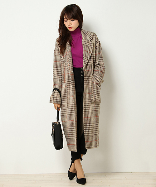 VENCEEXCHANGE（ヴァンスエクスチェンジ）の「チェスターアソートコート（チェスターコート・レディース・ベージュ/ブラウン/グレー・M）」の11枚目の写真