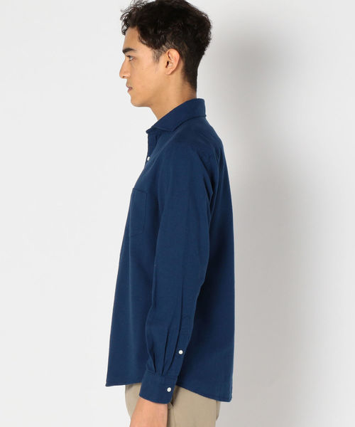 SHIPS（シップス）の「SC: ツイル セミワイド ソリッド ネルシャツ（シャツ/ブラウス・メンズ・ライトブルー/ネイビー/グレー・SMALL/MEDIUM/LARGE/X-LARGE）」の7枚目の写真