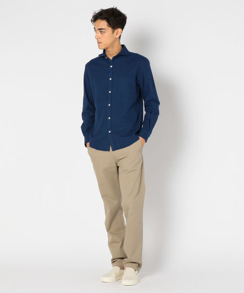 SHIPS（シップス）の「SC: ツイル セミワイド ソリッド ネルシャツ（シャツ/ブラウス・メンズ・ライトブルー/ネイビー/グレー・SMALL/MEDIUM/LARGE/X-LARGE）」の13枚目の写真