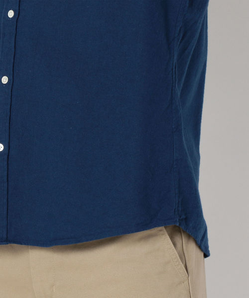 SHIPS（シップス）の「SC: ツイル セミワイド ソリッド ネルシャツ（シャツ/ブラウス・メンズ・ライトブルー/ネイビー/グレー・SMALL/MEDIUM/LARGE/X-LARGE）」の9枚目の写真